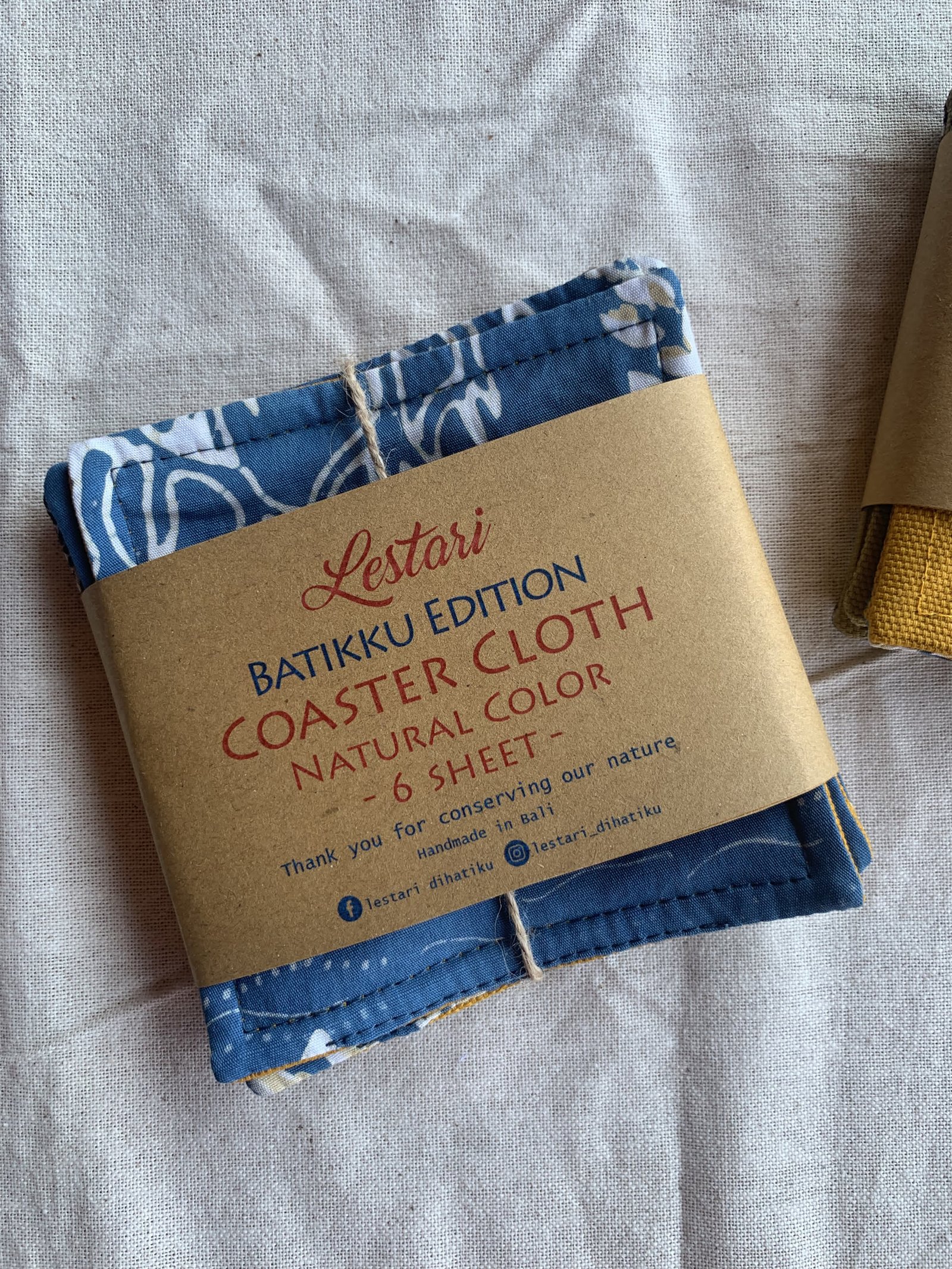 Coaster Cloth Manual Batik Natural Color - Image 3