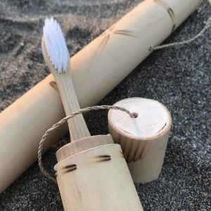Natural Toothbrush & Bamboo Pouch