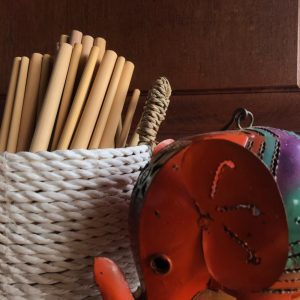 LESTARI Organic Bamboo Straw 10 pack